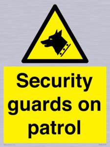 Security guards on patrol